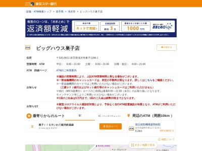 ランキング第7位はクチコミ数「449件」、評価「3.60」で「東京スター銀行ATM統括支店ユニバース松原店出張所」
