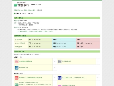 京都銀行木津支店(京都府木津川市木津駅前1-15)