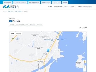 宮崎銀行門川支店(宮崎県東臼杵郡門川町本町1-58)