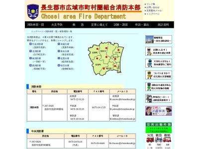 長生郡市広域市町村圏組合消防本部中央消防署本納分署(千葉県茂原市本納2149-1)