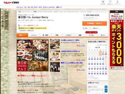 春日部バル Juniper Berry(埼玉県春日部市中央1-12-3 明生ビル201)