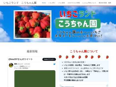 いちごランド・こうちゃん園のクチコミ・評判とホームページ